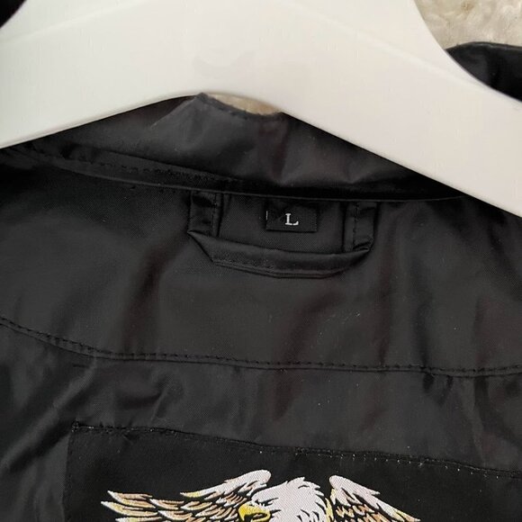 Harley Davidson Legend Windbreaker Motorcycle Lightweight Unlined Shiny Jacket - Picture 12 of 15